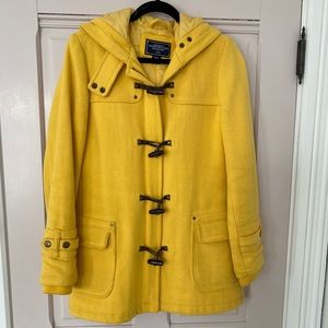 Yellow American Eagle Wool Blend Duffel Coat